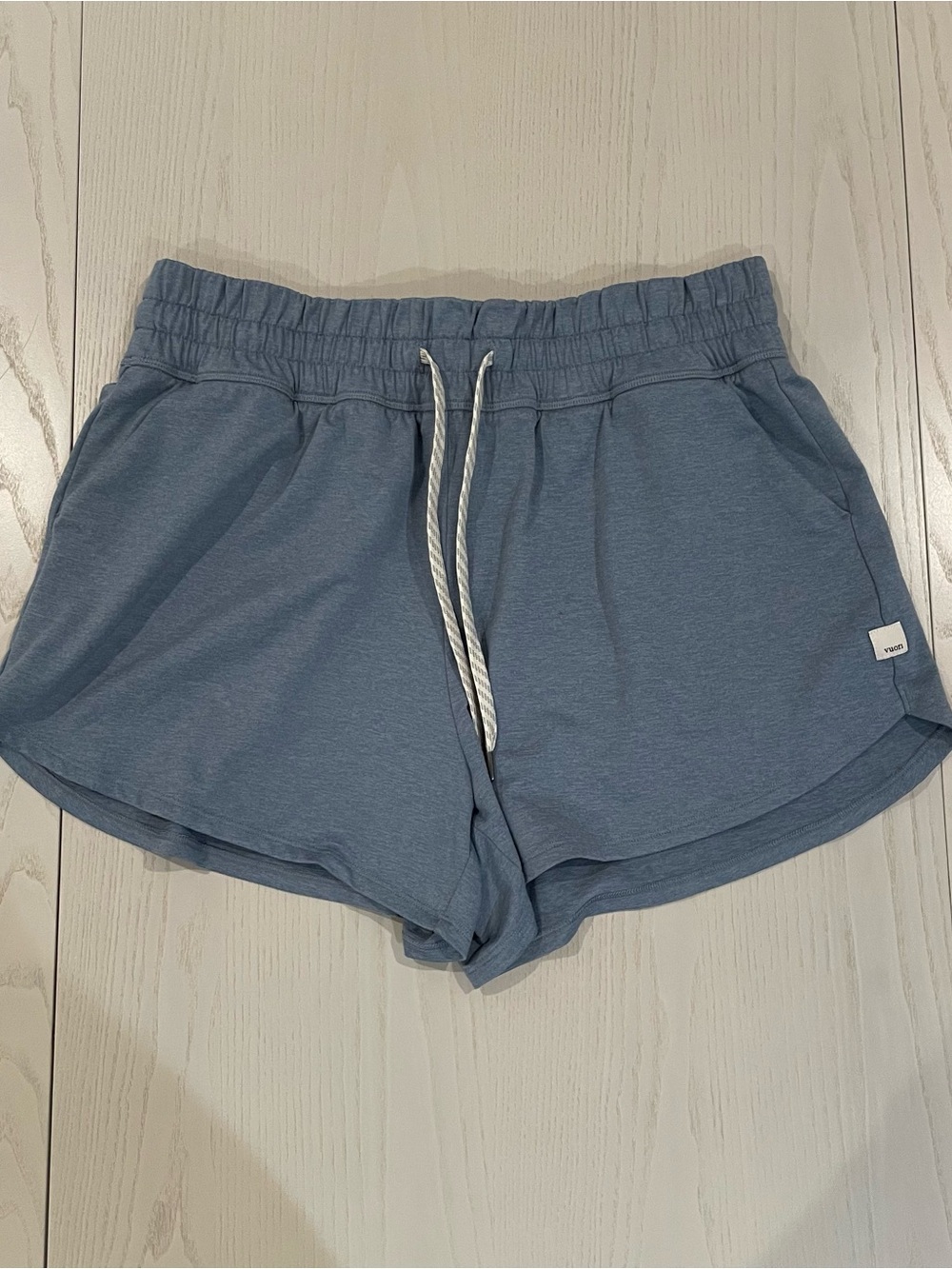 Vuori Halo Performance Shorts 2.0 Heather Dusty Blue - Size Large